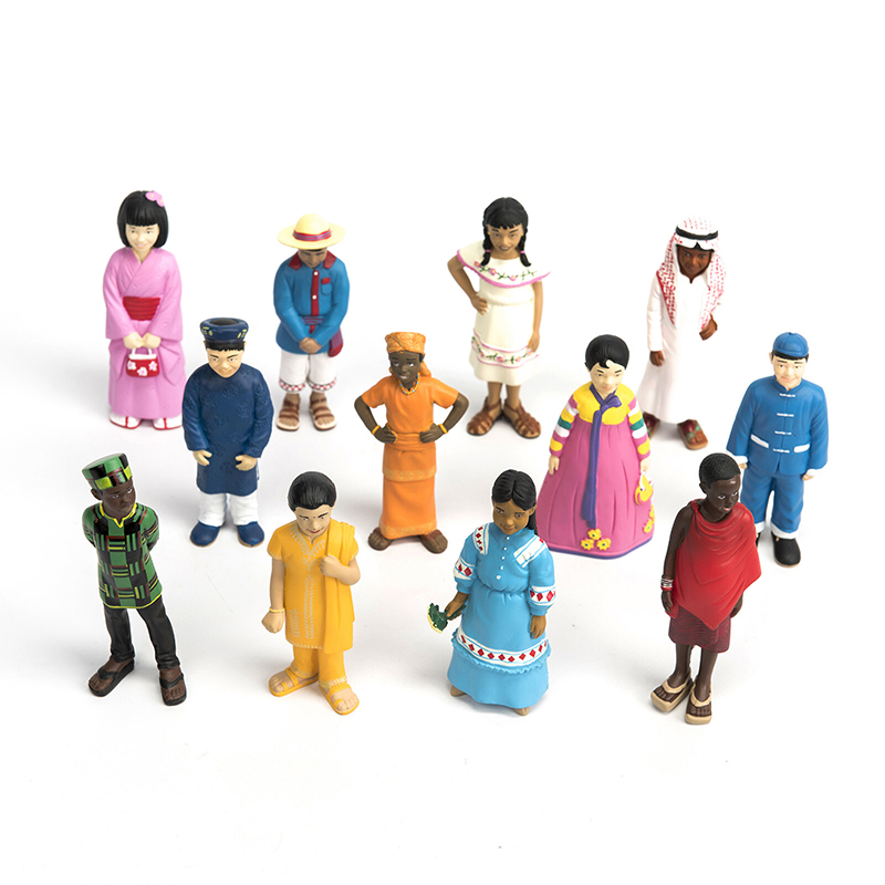 Small World Plastic Multicultural Figures Creative Activity