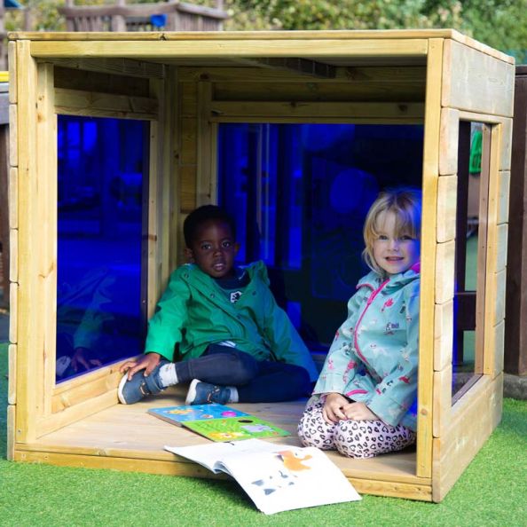 Outdoor Wooden Sensory Cube | Creative Activity