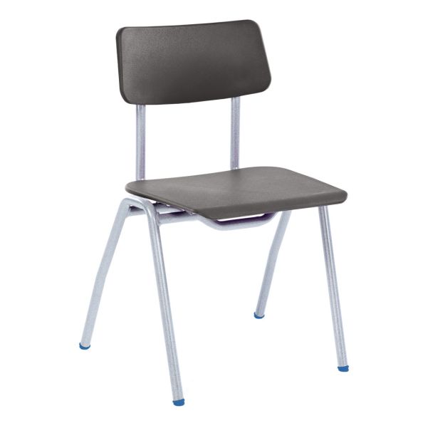 BS Classroom Chair Seat Height 460mm Charcoal