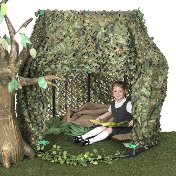 Camoflage Indoor / Outdoor Folding Den Frame Covers Set | Creative Activity