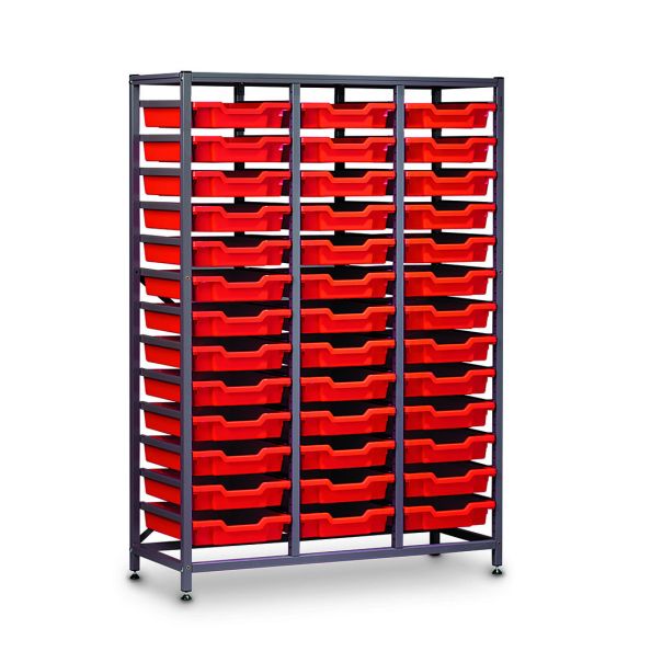 TecniStor Static Metal Storage w1055xh1500mm c/w 39 sh trays | Creative Activity