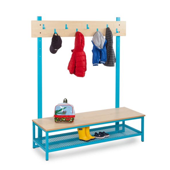 Cloakroom Tops with Upright Bars - 8 Hooks  | Creative Activity