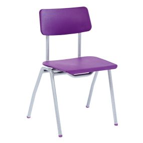 BS Classroom Chair Seat Height 430mm Purple