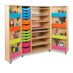 Candy Colours Mobile Art Storage Cupboard w1085xd600xh1503mm | Creative Activity