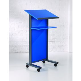 Coloured Panel Front Lectern Blue | Creative Activity