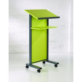 Coloured Panel Front Lectern Lime Green | Creative Activity